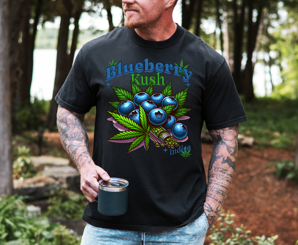 Blueberry Kush Short sleeve unisex t shirt
