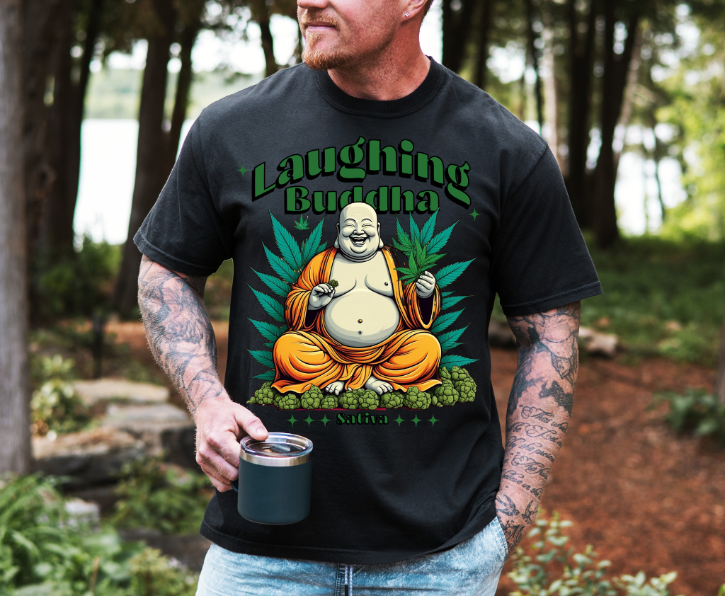 Laughing Buddha Short sleeve unisex t shirt