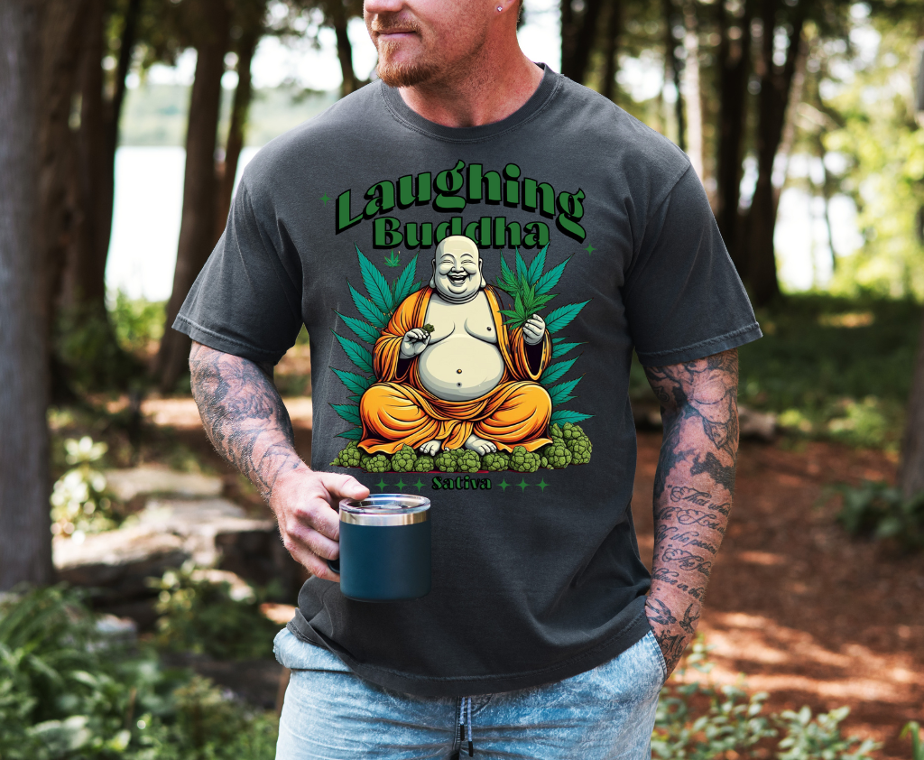 Laughing Buddha Short sleeve unisex t shirt
