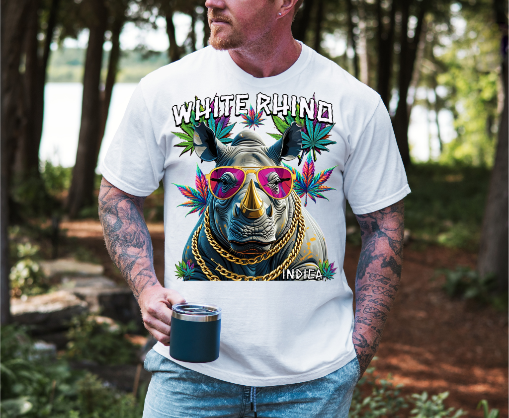 White Rhino Short sleeve unisex t shirt
