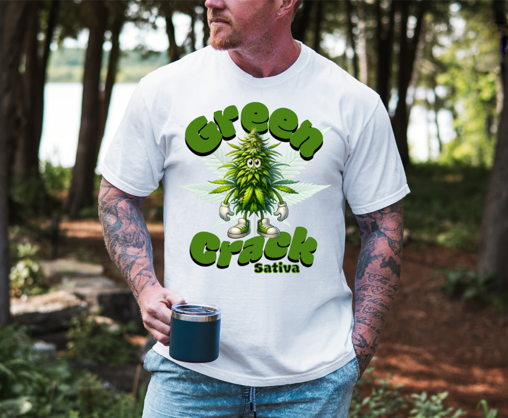 Green Crack Short sleeve unisex t shirt