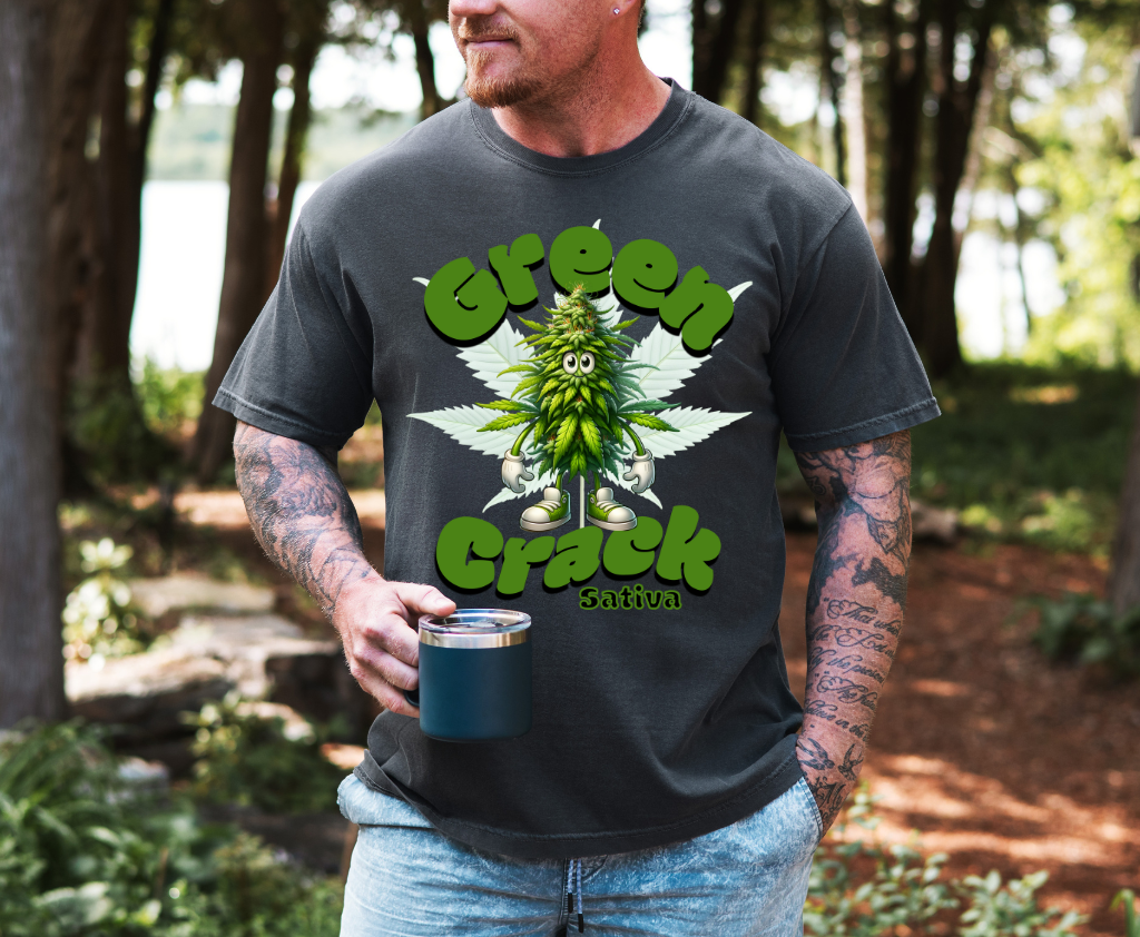 Green Crack Short sleeve unisex t shirt