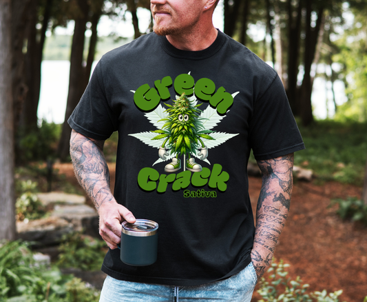 Green Crack Short sleeve unisex t shirt