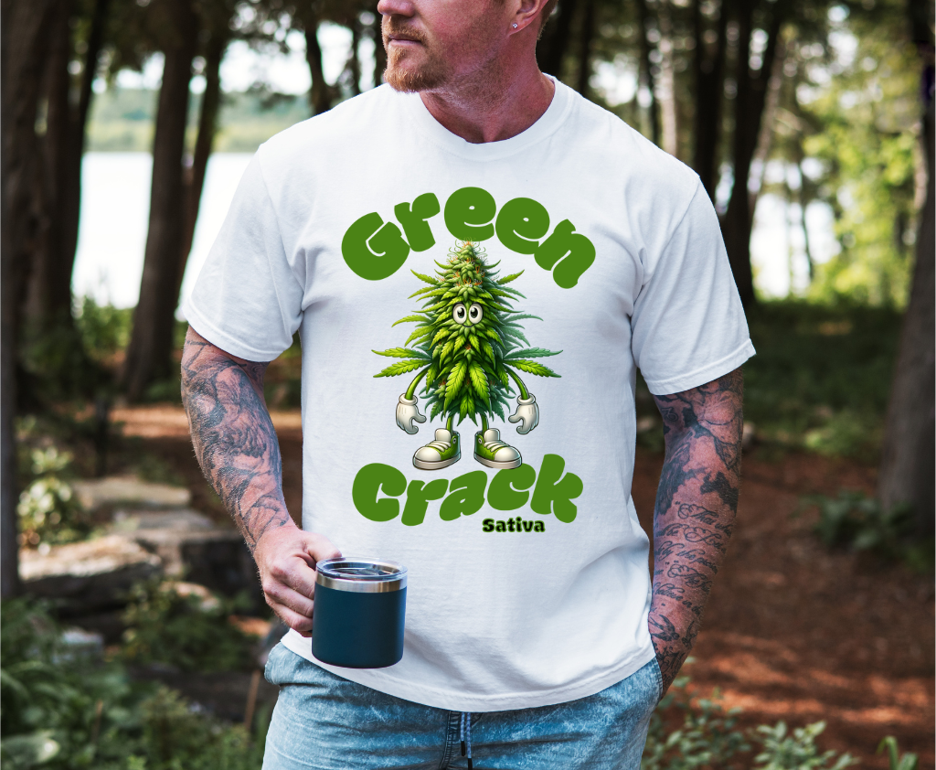 Green Crack Short sleeve unisex t shirt