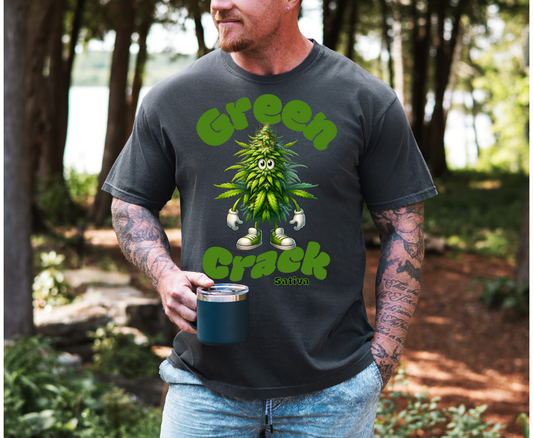 Green Crack Short sleeve unisex t shirt