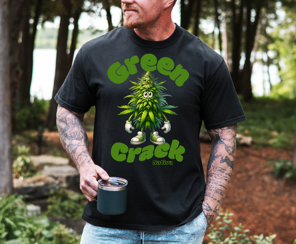 Green Crack Short sleeve unisex t shirt