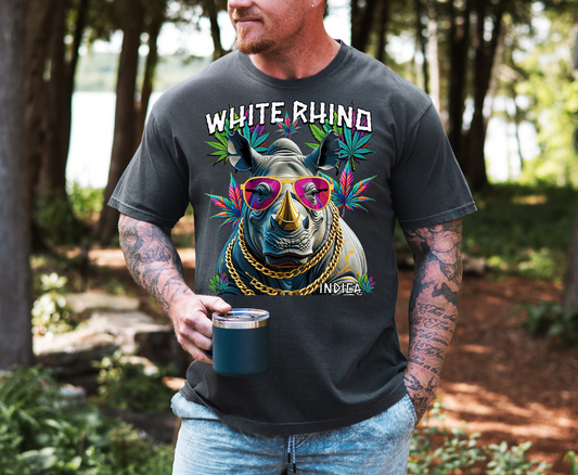 White Rhino Short sleeve unisex t shirt